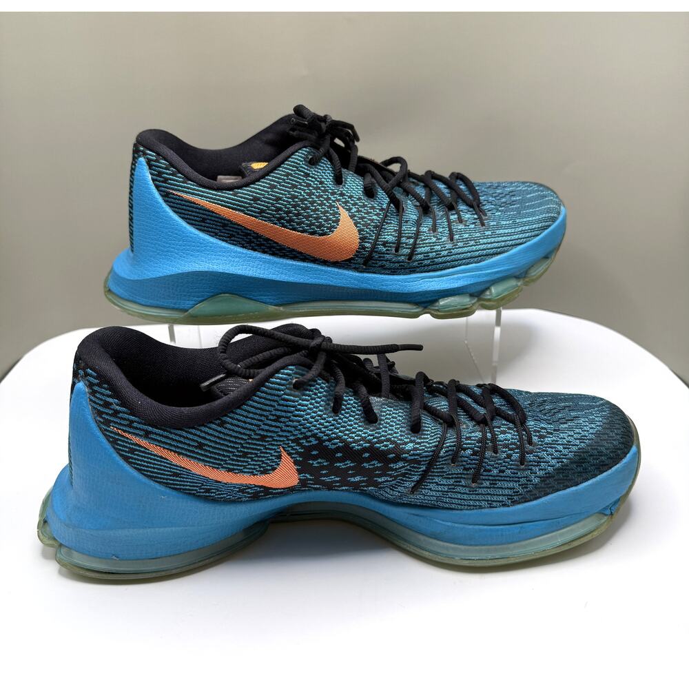 Nike KD 8 OKC Road Game Mens Size 10 Thunder Blue Lagoon Basketball Sneakers - Picture 6 of 14